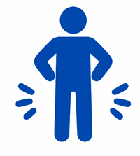 icono reoresentadando una persona con dolor<br />
