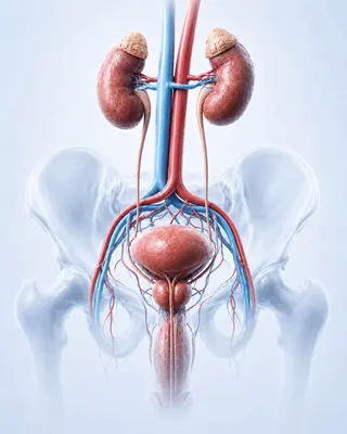 disfuncion_erectil_sistema_urinario_masculino_salud_sexual_queretaro_320x400 Ilustracion anatomica del sistema urinario masculino relacionada con disfuncion erectil y salud sexual masculina